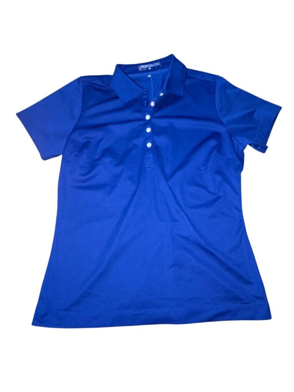Nike Golf Dri-FIT Polo Shirt W/ a Four-Button Placket-Roya;l Blue-L-GUC